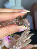 Angel feather quartz x rose quartz bracelet