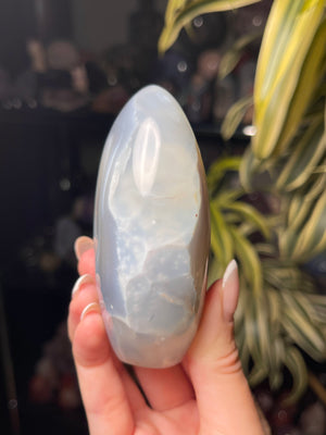 Translucent Blue Orca Agate Freeform