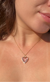 Icy Amethyst Heart Necklace