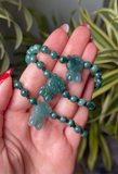 Blue Jade HK Charm Bracelet