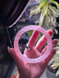 59.5mm Gemmy Rose Quartz Bangle A